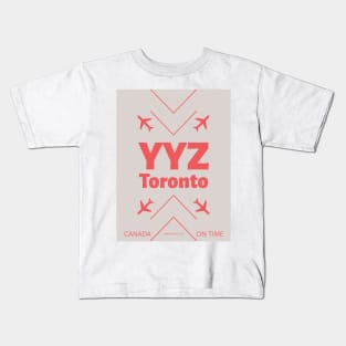 YYZ aviation code Canada 4102021 Kids T-Shirt